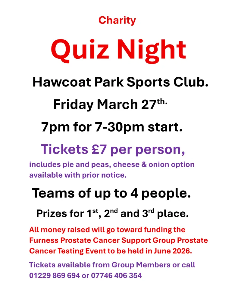 Furness Prostate Quiz 2026