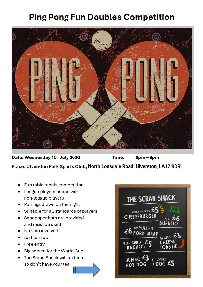 Ping Pong doubles